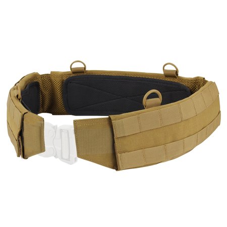 CONDOR OUTDOOR PRODUCTS SLIM BATTLE BELT, COYOTE BROWN, S 121160-498-S